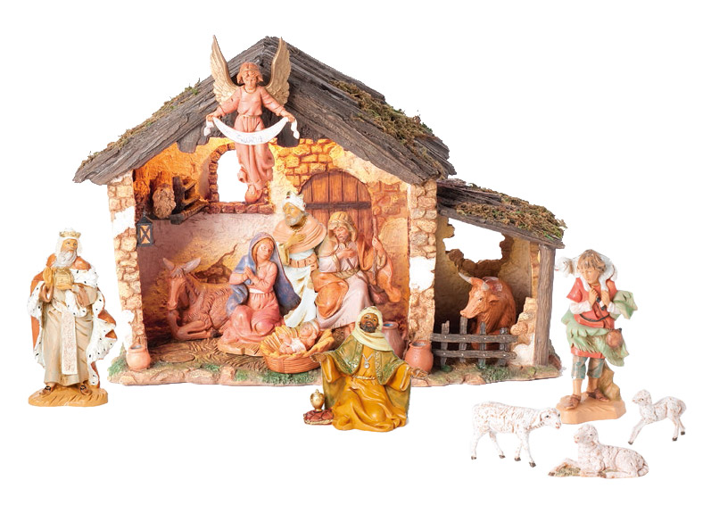 fontanini 5 inch scale 13 piece lighted nativity set fontanini 5 inch scale 13 piece lighted nativity set
